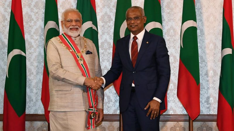 Narender Modi and Abdullah Shahid 