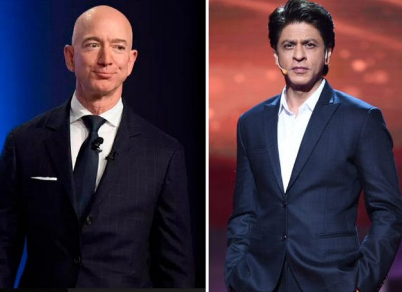 Jeff Bezos In Amazon Prime Video Event In Mumbai With Shahrukh Khan