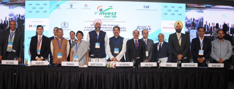 Session on Punjab industrial scenario during 8thInvest North organised by CII