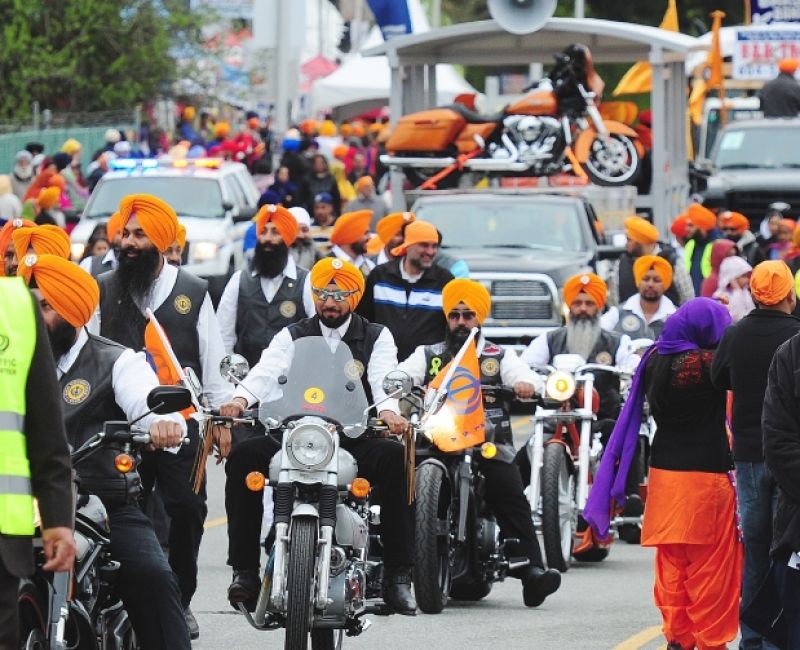 Group motorcycle riders reached Europe