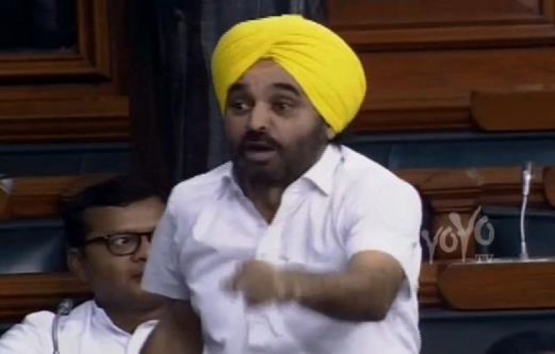 Bhagwant Mann in lok sabha