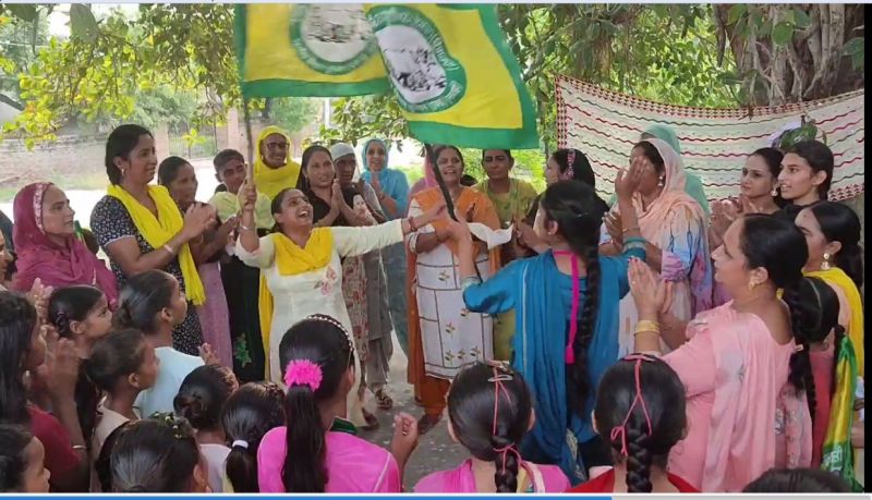 The color of the peasant movement on teej