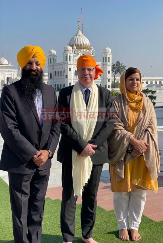 Ambassador of Belgium Philippe Bronchain visit Gurudwara Kartarpur Sahib