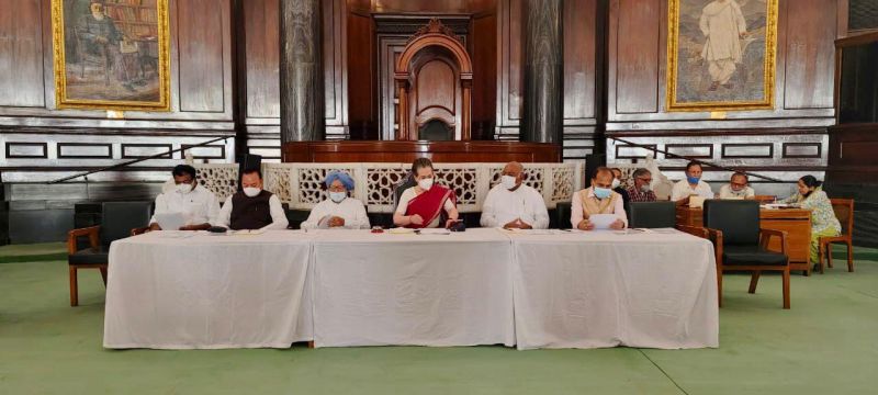 Sonia Gandhi at CPP meeting