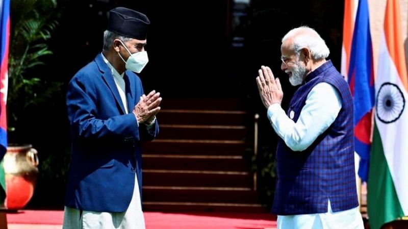 Nepal PM Sher Bahadur Deuba and PM Narendra Modi 