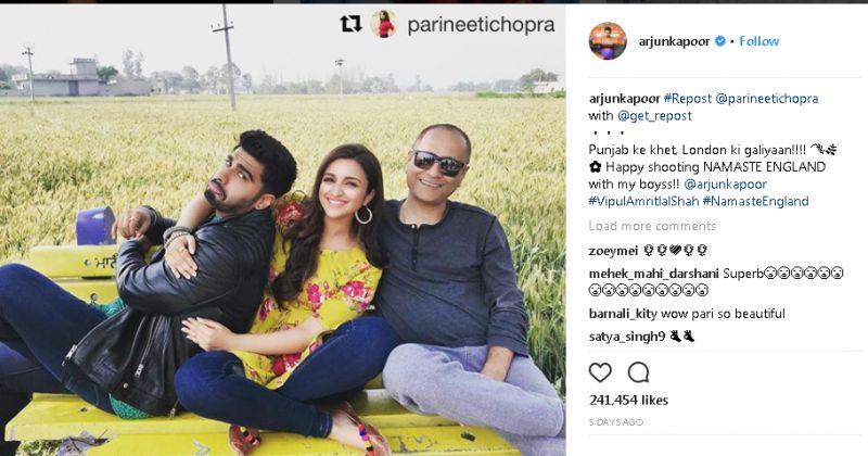 Arjun kapoor with priniti