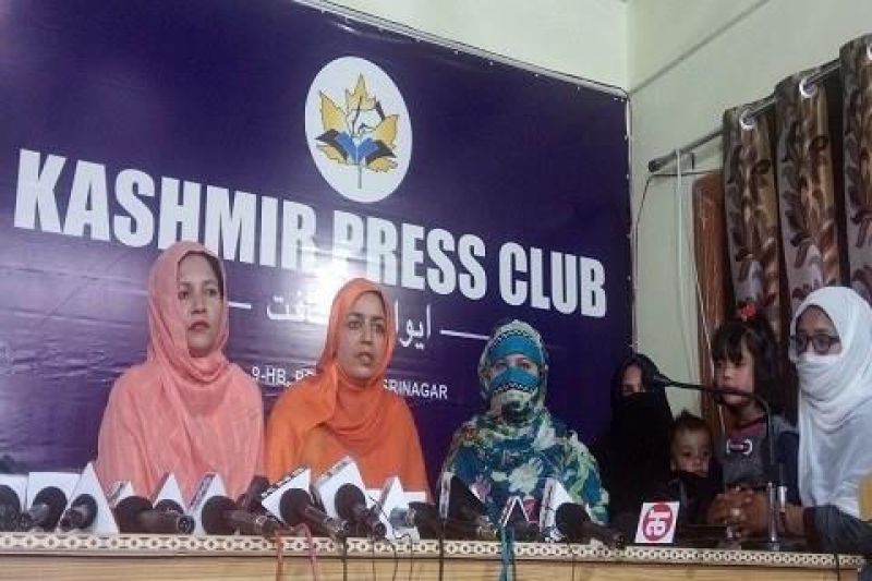 Kashmir terrorists wives