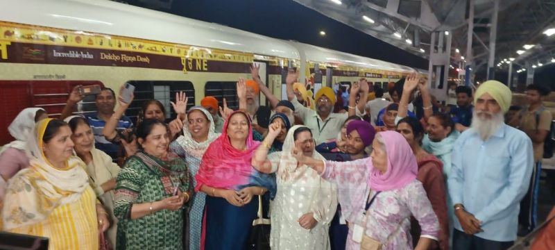 Guru Kirpa Yatra train leaves from amritsar