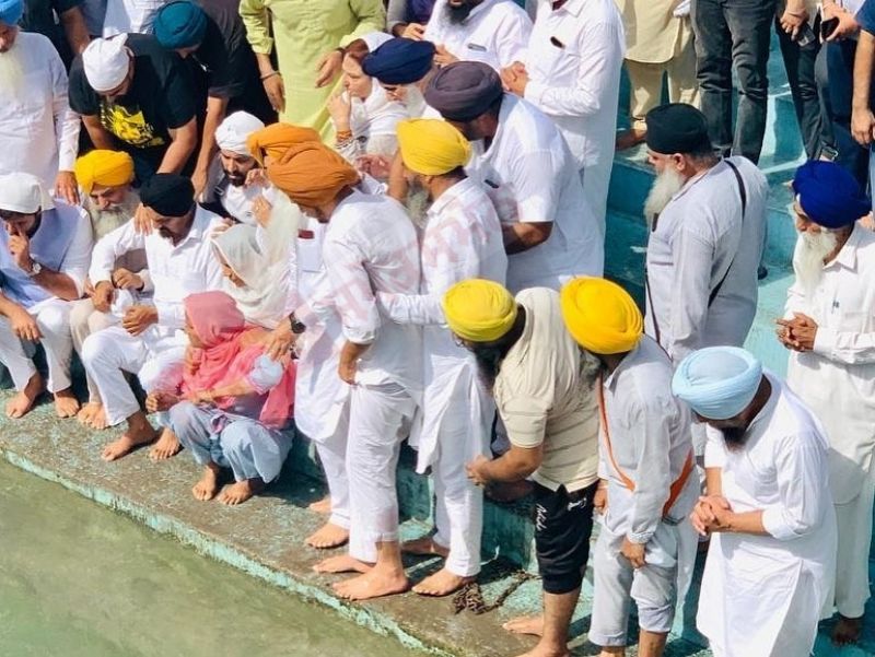 Sidhu Moosewala's Family at Gurdwara Patal Puri Sahib