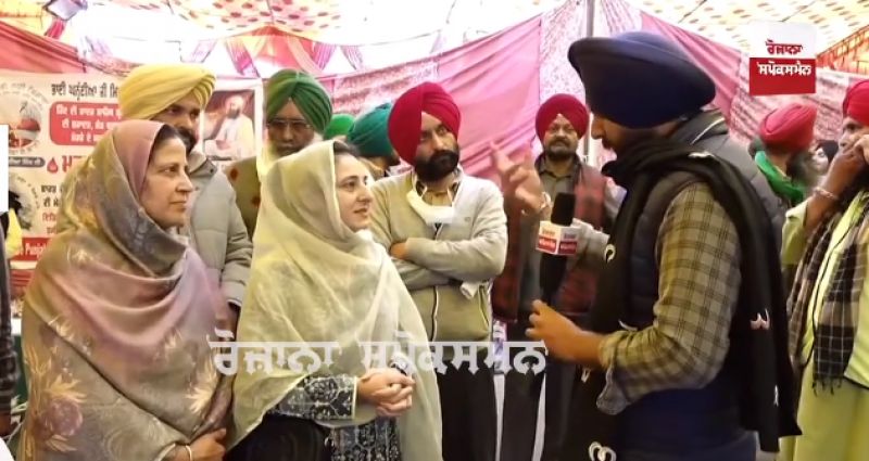 Capt Kanwaljit Singh's daughter at farmers protest 