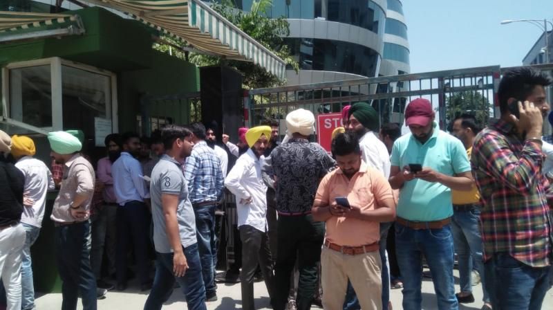 Clerk test pass candidates protest