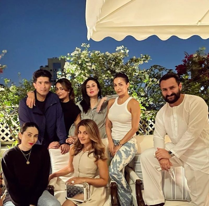 Saif Ali Khan and Kareena Kapoor with their friends