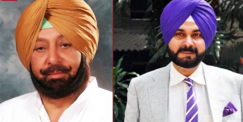 Captain Amarinder Singh and Navjot Singh Sidhu