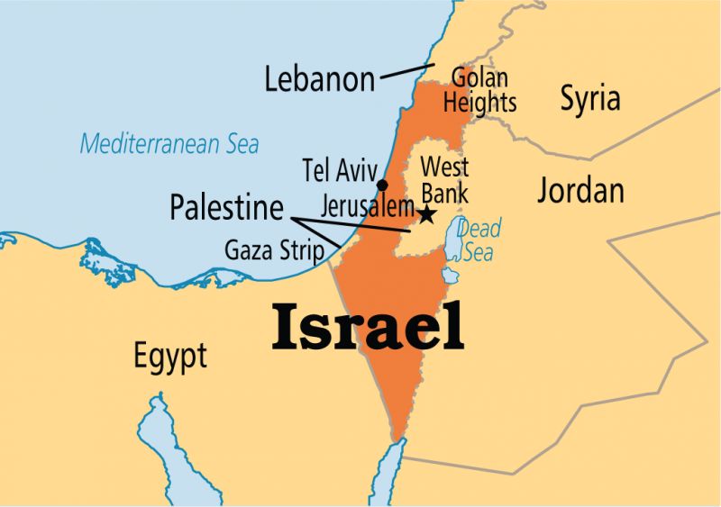 israel map