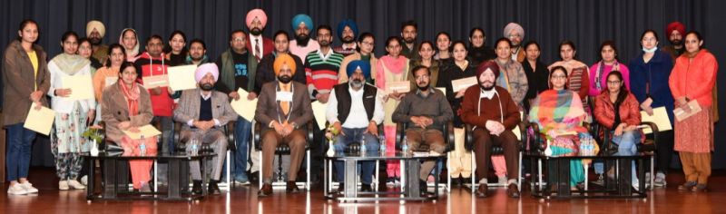 Pargat Singh hands appointment letters to newly recruited Assistant Professors & Librarians for Government Colleges