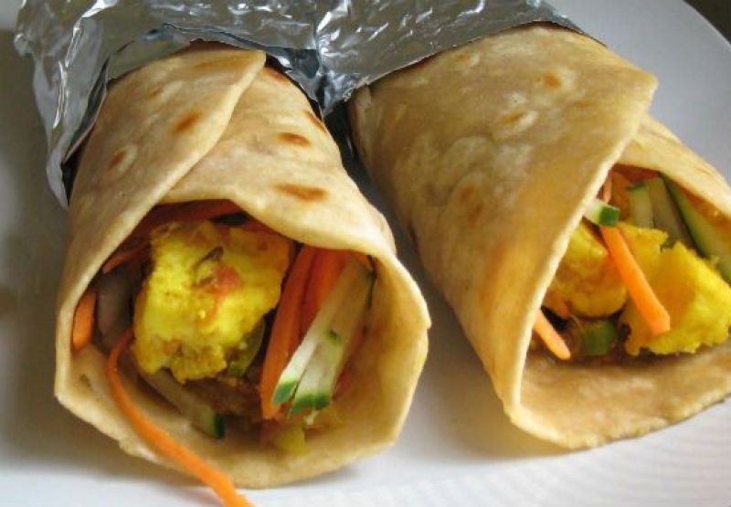 veg paneer roll recipe